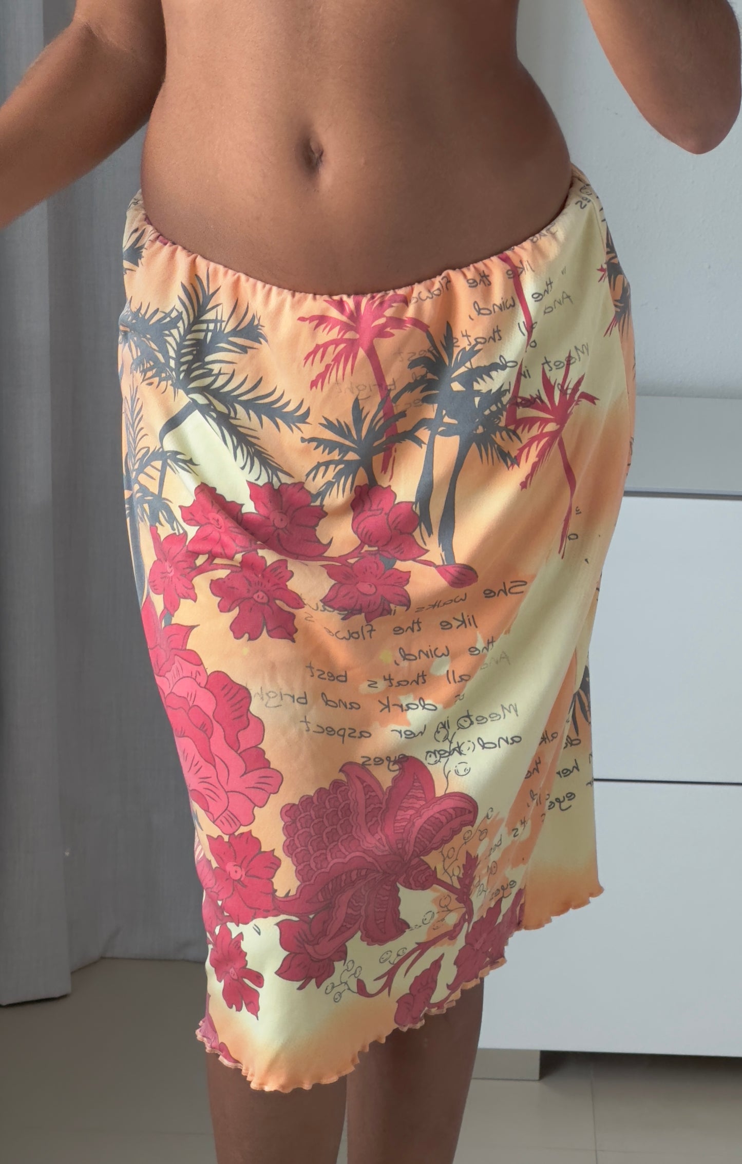 Tropical Midi Skirt