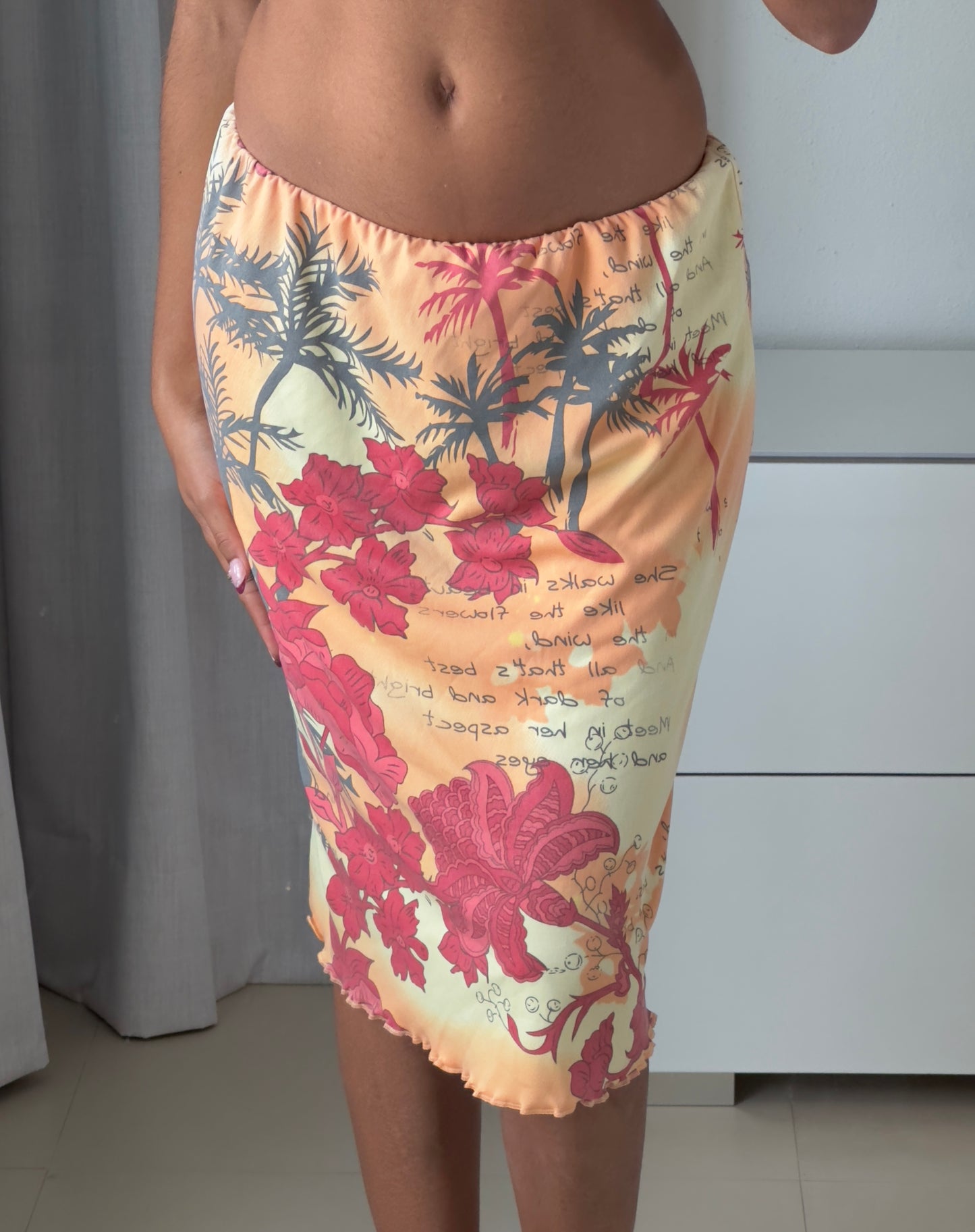 Tropical Midi Skirt